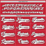 Personalized Red White-Gray Hockey Jersey Team Custom Name and Number