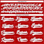 Personalized Red White-Gray Hockey Lace Neck Jersey Team Custom Name and Number