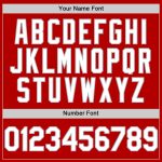 Personalized Red White-Gray Line Authentic Baseball Jersey Team Custom Name and Number