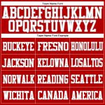 Personalized Red White-Gray Mesh Authentic Football Jersey