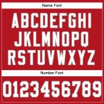 Personalized Red White-Gray Mesh Authentic Football Jersey Team Custom Name and Number