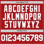 Personalized Red White-Gray Mesh Authentic Throwback Baseball Jersey Team Custom Name and Number
