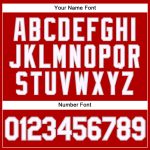 Personalized Red White-Gray Performance Vapor Golf Polo Shirt Team Custom Name and Number