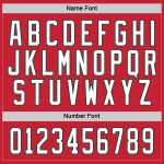 Personalized Red White-Green Hockey Jersey Team Custom Name and Number