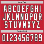 Personalized Red White-Green Hockey Jersey