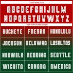 Personalized Red White-Green Sublimation Long Sleeve Fade Fashion Soccer Uniform Jersey Team Custom Name and Number