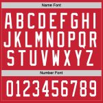 Personalized Red White Hockey Jersey Team Custom Name and Number