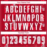 Personalized Red White Home Sublimation Soccer Uniform Jersey Team Custom Name and Number