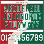 Personalized Red White-Kelly Green 3D Mexico Authentic Basketball Jersey Team Custom Name and Number