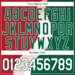 Personalized Red White-Kelly Green 3D Mexico Performance T-Shirt Team Custom Name and Number