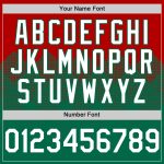 Personalized Red White-Kelly Green 3D Pattern Design Gradient Square Shapes Authentic Baseball Jersey Team Custom Name and Number