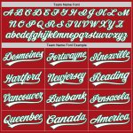 Personalized Red White-Kelly Green Authentic Baseball Jersey