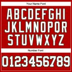 Personalized Red White-Kelly Green Long Sleeve Performance T-Shirt Team Custom Name and Number