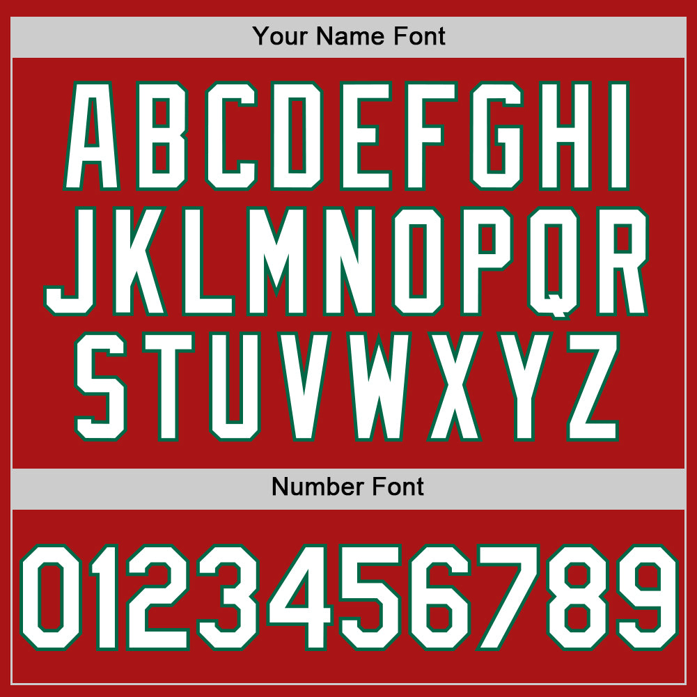 Personalized Red White-Kelly Green Mesh Authentic Throwback Baseball Jersey Team Custom Name and Number Personalized Red White-Kelly Green Mesh Authentic Throwback Baseball Jersey Team Custom Name and Number - Image 5