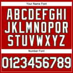 Personalized Red White-Kelly Green Performance T-Shirt Team Custom Name and Number