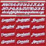 Personalized Red White-Light Blue Authentic Baseball Jersey