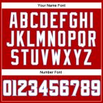 Personalized Red White-Light Blue Authentic Baseball Jersey Team Custom Name and Number