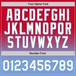 Personalized Red White-Light Blue Authentic Fade Fashion Basketball Jersey Team Custom Name and Number
