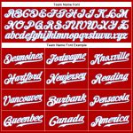 Personalized Red White-Light Blue Authentic Sleeveless Baseball Jersey Team Custom Name and Number