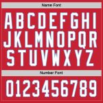 Personalized Red White-Light Blue Hockey Jersey Team Custom Name and Number