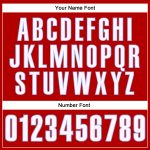 Personalized Red White-Light Blue Performance Vapor Golf Polo Shirt Team Custom Name and Number