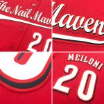 Personalized Red White-Navy Authentic Baseball Jersey Team Custom Name and Number