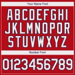 Personalized Red White-Navy Authentic Baseball Jersey Team Custom Name and Number