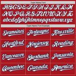 Personalized Red White-Navy Authentic Raglan Sleeves Baseball Jersey Team Custom Name and Number