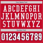 Personalized Red White-Navy Authentic Throwback Rib-Knit Baseball Jersey Shirt