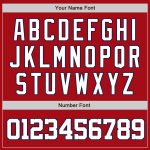Personalized Red White-Navy Authentic Two Tone Baseball Jersey Team Custom Name and Number