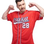 Personalized Red White-Navy Baseball Jersey Team Custom Name and Number 4968