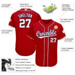 Personalized Red White-Navy Baseball Jersey Team Custom Name and Number 4968