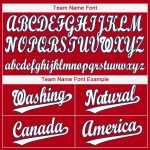 Personalized Red White-Navy Baseball Jersey Team Custom Name and Number 4968
