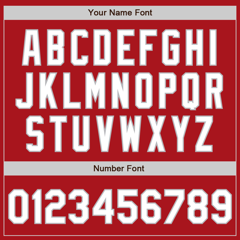 Personalized Red White Navy-Gray Authentic Raglan Sleeves Baseball Jersey Team Custom Name and Number Personalized Red White Navy-Gray Authentic Raglan Sleeves Baseball Jersey Team Custom Name and Number - Image 5
