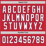 Personalized Red White-Navy Hockey Jersey Team Custom Name and Number