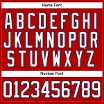 Personalized Red White-Navy Hockey Lace Neck Jersey Team Custom Name and Number