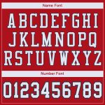 Personalized Red White-Navy Mesh Authentic Football Jersey