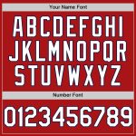 Personalized Red White-Navy Mesh Authentic Throwback Baseball Jersey Team Custom Name and Number