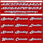 Personalized Red White-Navy Mesh Authentic Throwback Football Jersey Team Custom Name and Number