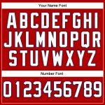 Personalized Red White-Navy Mesh Authentic Throwback Football Jersey Team Custom Name and Number