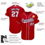 Personalized Red White-Navy Softball Jersey Team Custom Name and Number