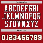 Personalized Red White-Old Gold Authentic Baseball Jersey