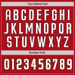 Personalized Red White-Old Gold Authentic Baseball Jersey Team Custom Name and Number