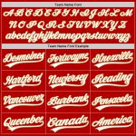 Personalized Red White-Old Gold Authentic Throwback Baseball Jersey Team Custom Name and Number
