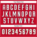 Personalized Red White-Old Gold Authentic Throwback Basketball Jersey Team Custom Name and Number