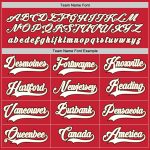 Personalized Red White-Old Gold Hockey Jersey