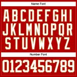 Personalized Red White-Old Gold Hockey Lace Neck Jersey Team Custom Name and Number