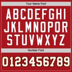 Personalized Red White-Orange Authentic Baseball Jersey Team Custom Name and Number