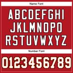 Personalized Red White-Orange Mesh Authentic Football Jersey Team Custom Name and Number