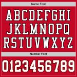 Personalized Red White-Orange Mesh Authentic Throwback Football Jersey Team Custom Name and Number